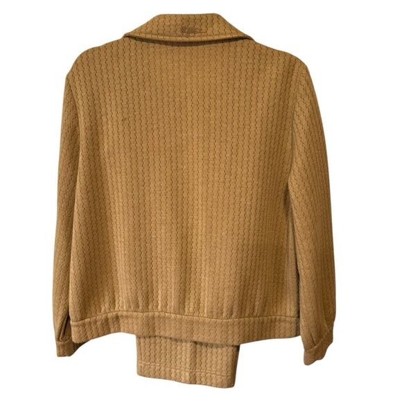 St. John Vintage Tan Brown Jogging Track Suit Set Jacket and Pull on Pants - Picture 8 of 15